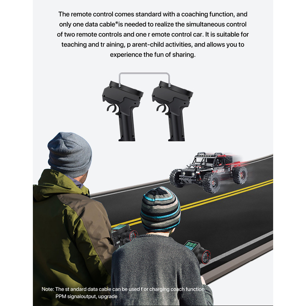 HOTRC CT-6A RC Trasmettitore E Ricevitore 6 Canali 2.4ghz Telecomando - Foto 6