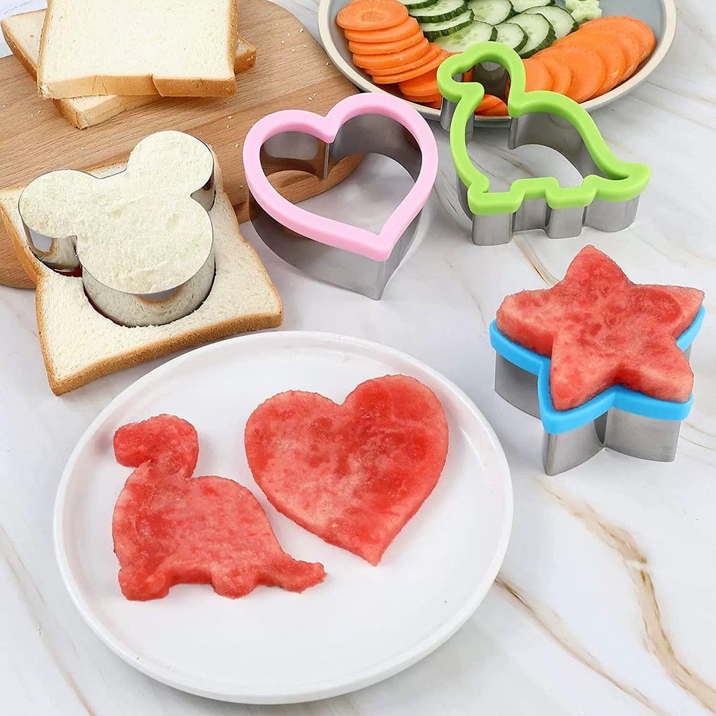 Stainless Steel Sandwich Cutter Cartoon Dinosaur Rabbit Toast Bread ...
