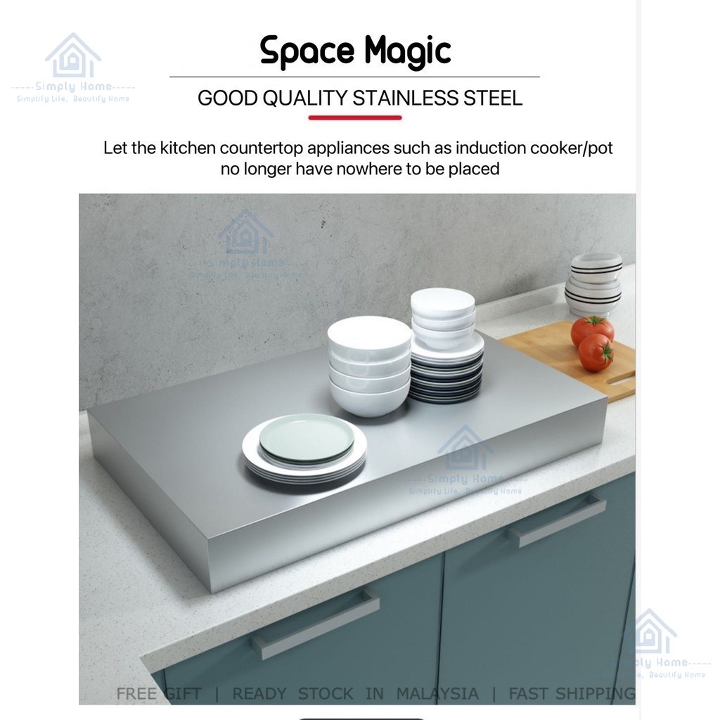 🇲🇾 304 Stainless Steel Cover Cooker Stove Bracket Kitchen Stove Top