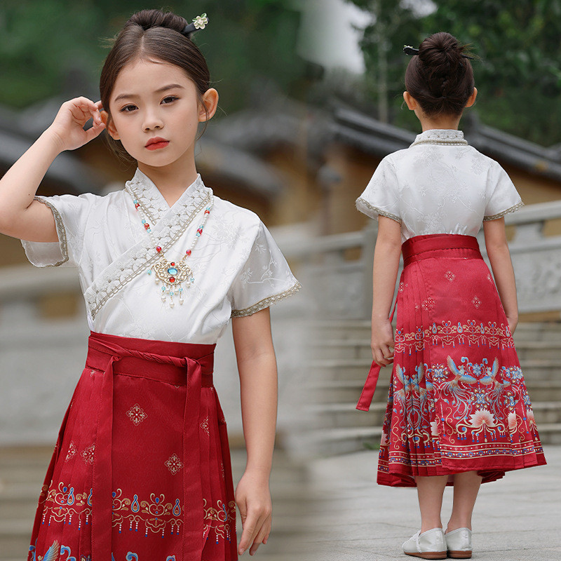 （2-16Y）3Pcs/set Children Hanfu Spring Festival/Cheongsam Traditional ...