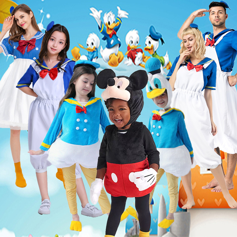 Adult Children Disney Donald Duck Goofy Mickey Mouse Daisy cosplay