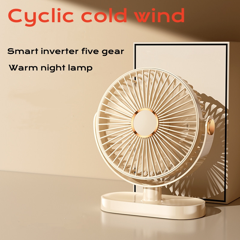 USB Small Desk Mini Portable Fan 3 Speeds Quiet Desktop Fan 360 ...