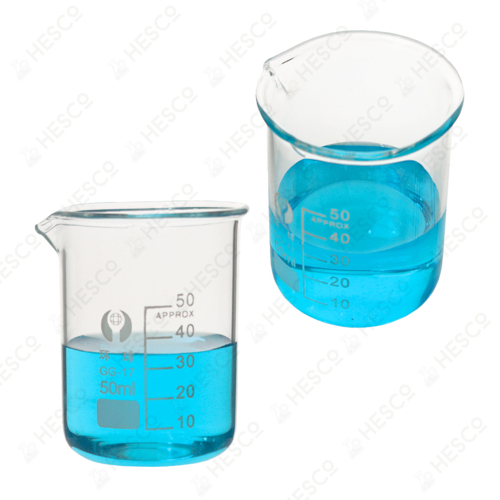 Beaker Glass Bikar Kaca Gelas – 5/10/25/50/100/150/250/500/1000ml, Lab ...