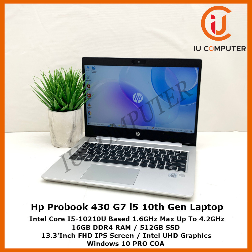 HP PROBOOK 430 G7 INTEL CORE I5-10210U 16GB RAM 512GB SSD USED LAPTOP