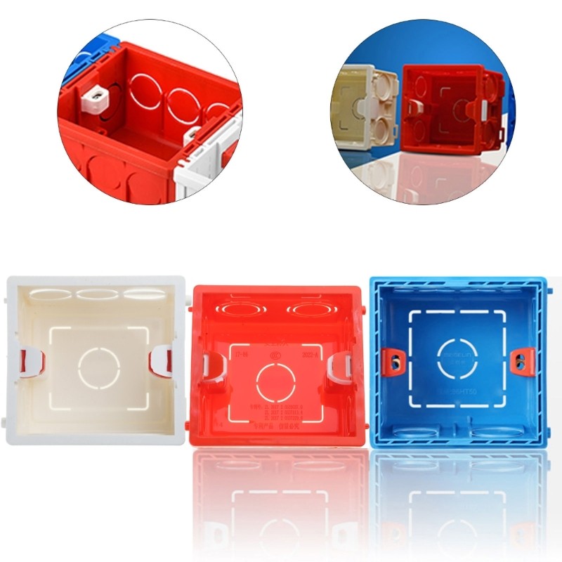 HL Dustproof PVC Wall Switch Socket Box Type 86Mounting Back Box Wall ...