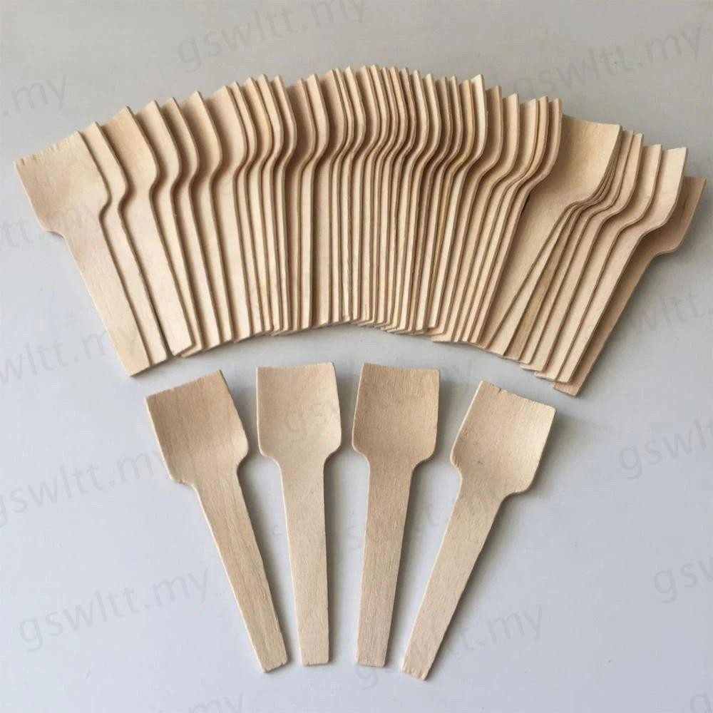 GSWLTT 100pcs Mini Spoon, 7cm Flatware Ice Cream Scoop, Ecofriendly