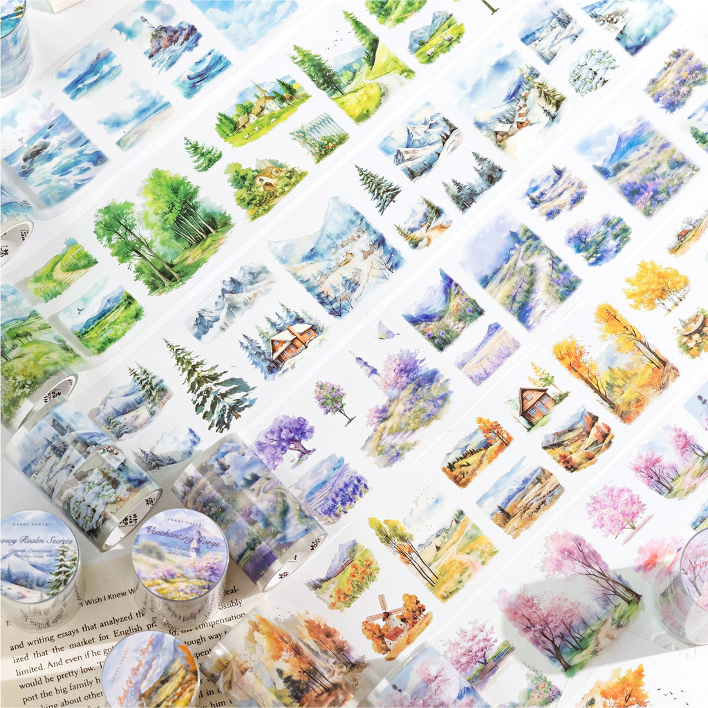 Saibata PET Tape Cut Film Sticker Tape Landscaping Handbook DIY ...