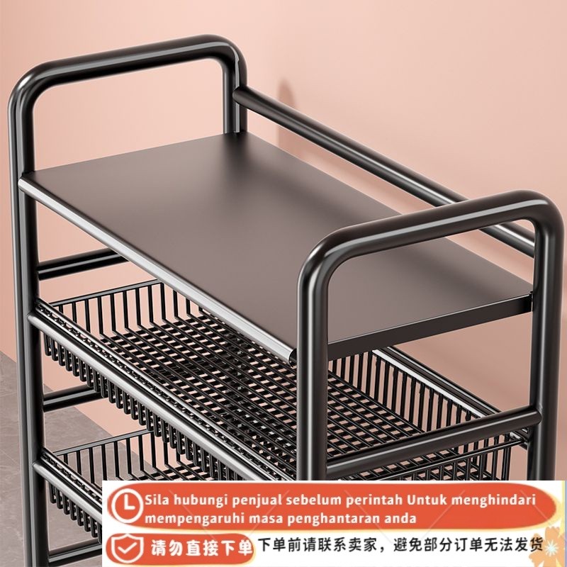 Kitchen Shelf Floor Multi-Layer Microwave Oven Shelf Domestic Storage ...