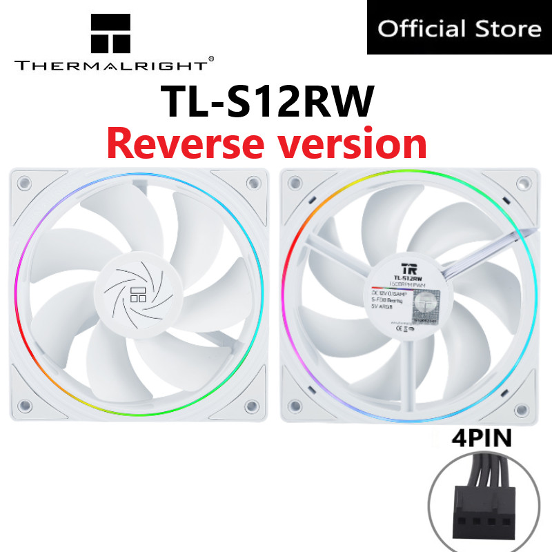 Thermalright TL-S12RW 12CM CPU Fan computer case fan reverse air outlet ...