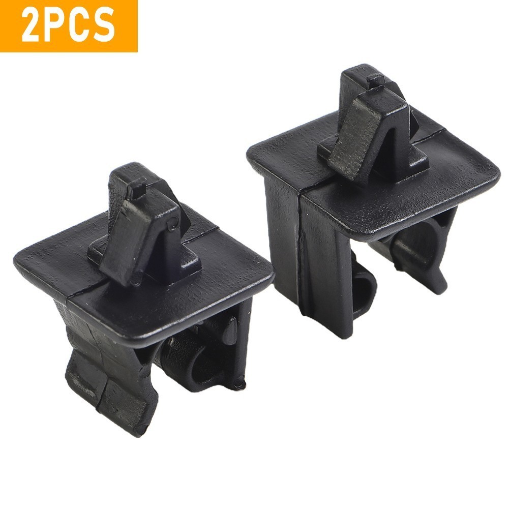 2 Clips Support Tige Capot Pour Honda Accord Civic CR-V - Noirs, Plastique, Garantie 1 An