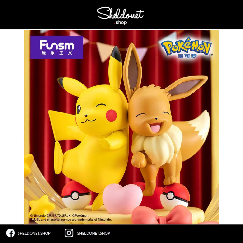 FUNISM: Prime Figure - Eevee and Pikachu Party | Shopee Malaysia