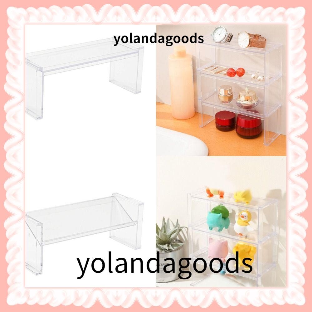 YOLAN Storage Rack, Acrylic Transparent Desktop Display Rack, Durable ...