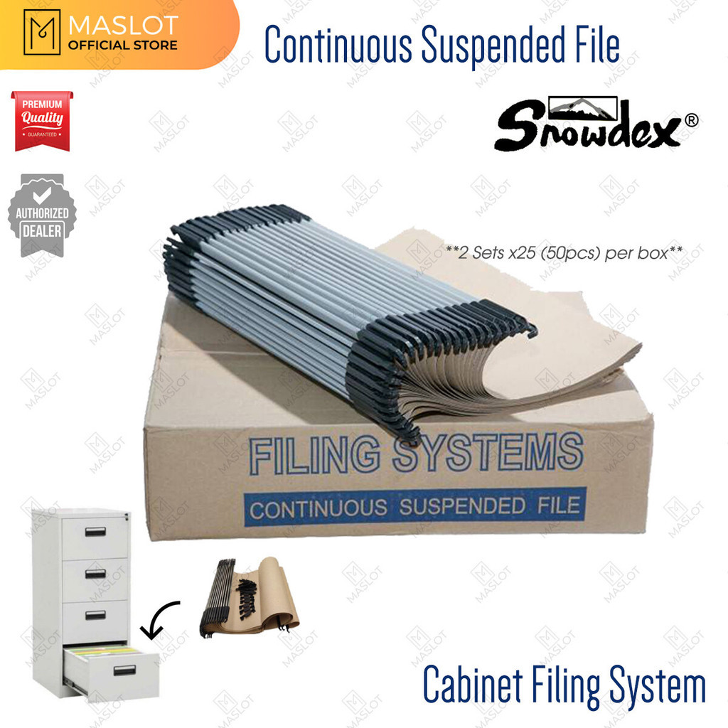 Snowdex Cabinet Filing System Continuous Suspended File Pocket Sistem ...