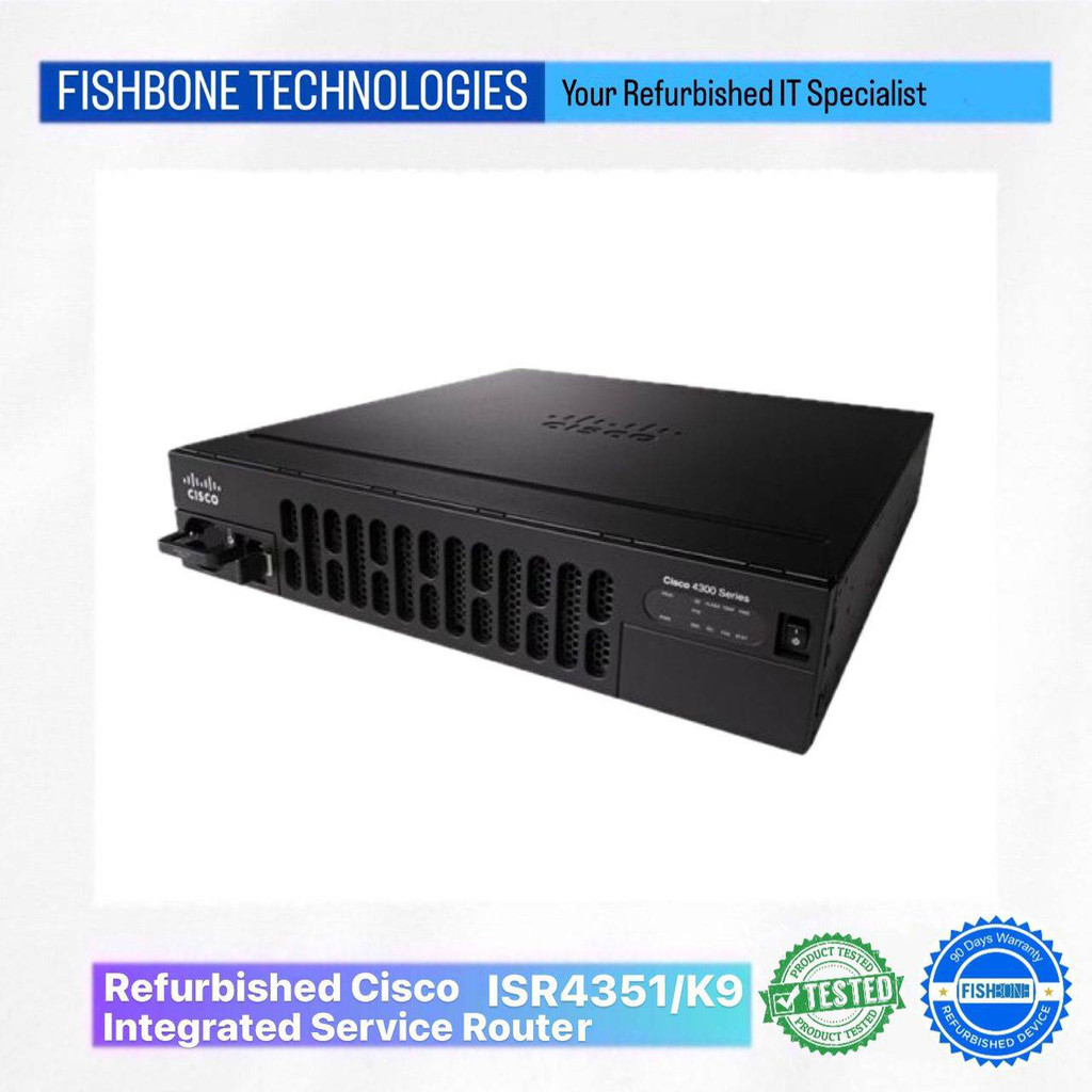 Cisco ISR4351/K9 Integrated Service Router (Refurbished) | Shopee Malaysia