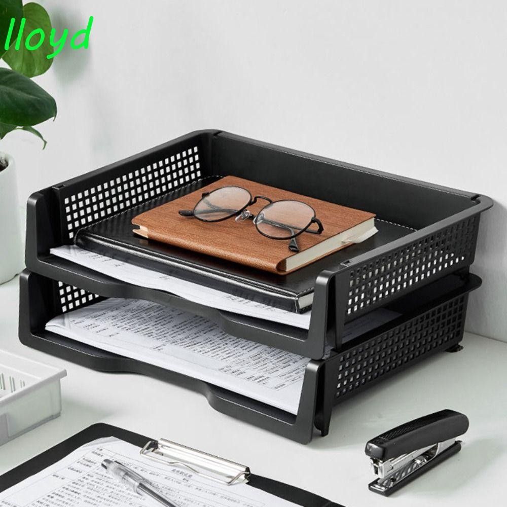 LLOYD Stackable File Rack, Desktop Organizer File Organizer A4 File ...