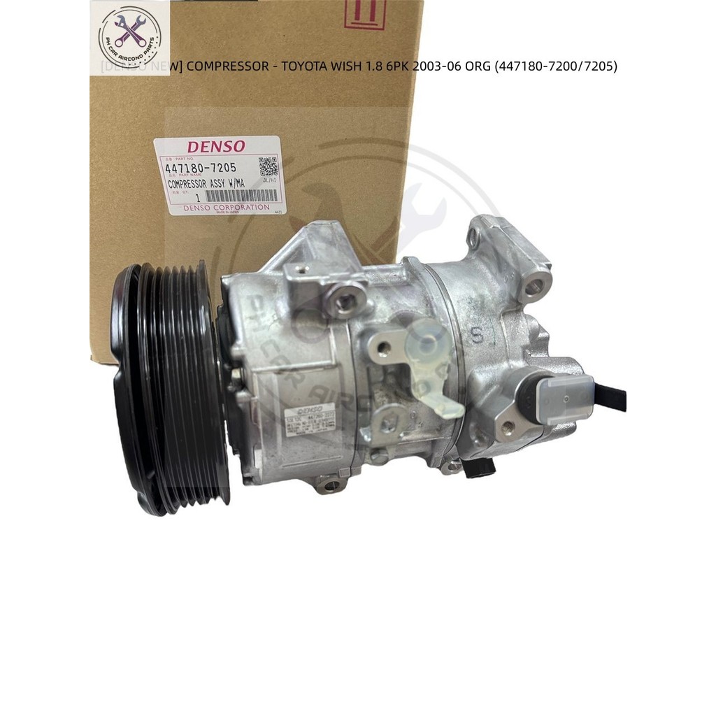 DENSO ORIGINAL NEW / OEM NEW] COMPRESSOR - TOYOTA WISH 1.8 6PK