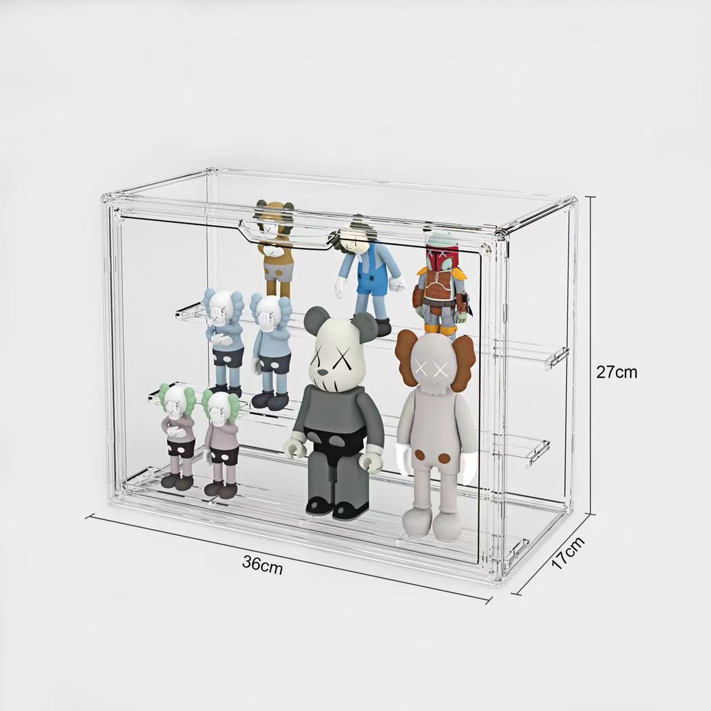 M5JG Bubble Mart Penyimpanan Rajah Kabinet Lego Kotak Buta Akrilik ...