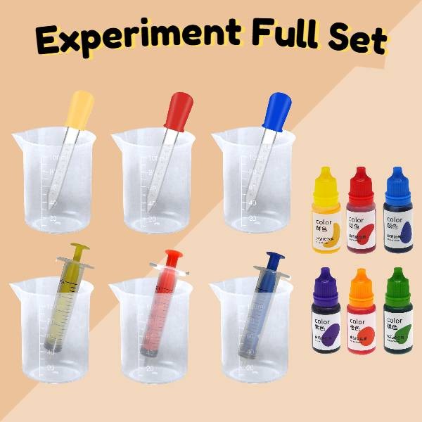 Kid's Coloring Experiment Set STEM Sensory Toys Science Mix Color ...