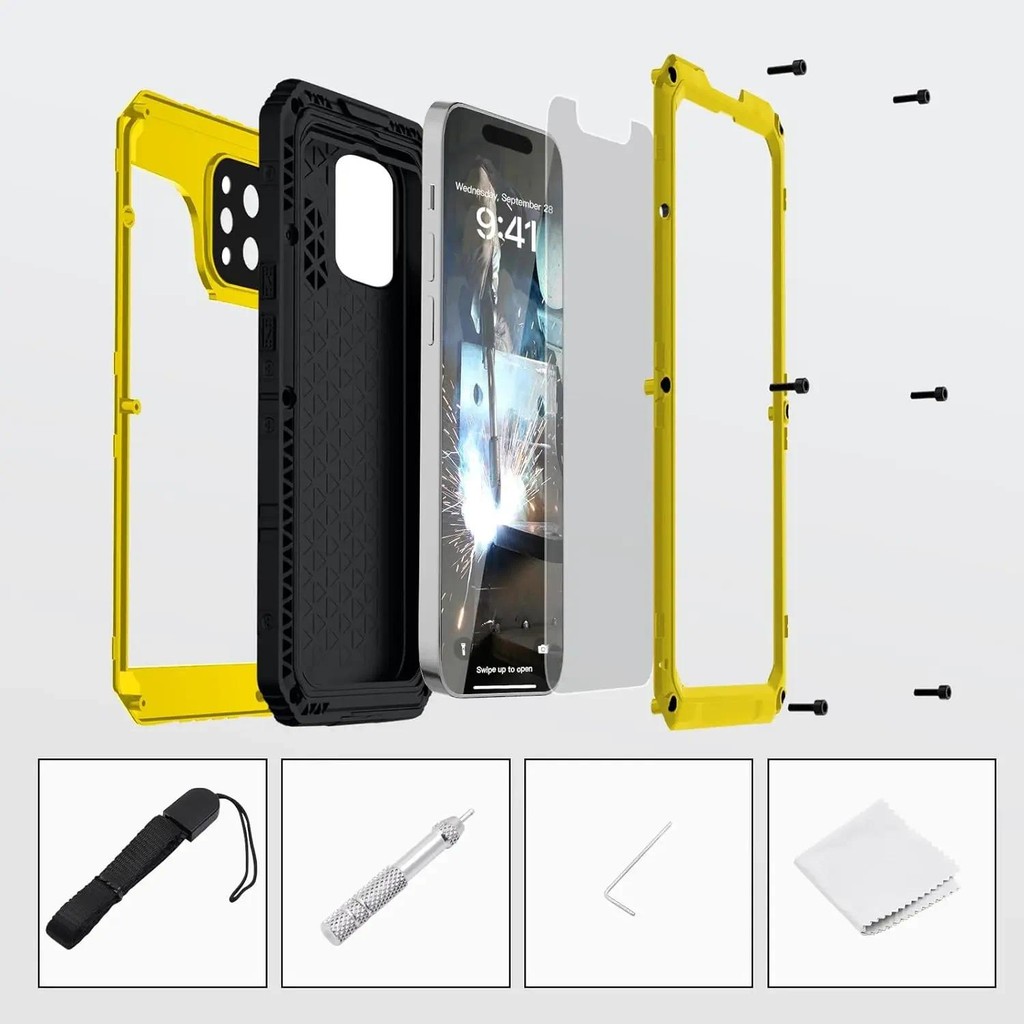 For iPhone 16 15 14 13 12 Pro Max XS XR 8 7 6 Plus SE3 IP68 Waterproof ...