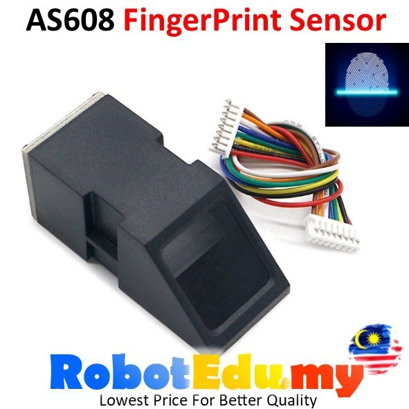 AS608 FingerPrint Finger Print Thumbprint Reader Biometric Recognition Optical Sensor Module for Arduino UNO Door Access