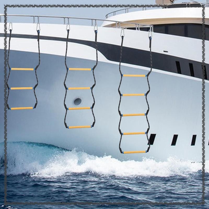 [MCA] Boat Rope Ladder, Rope Ladder,Heavy Duty Portable Swimming Ladder ...