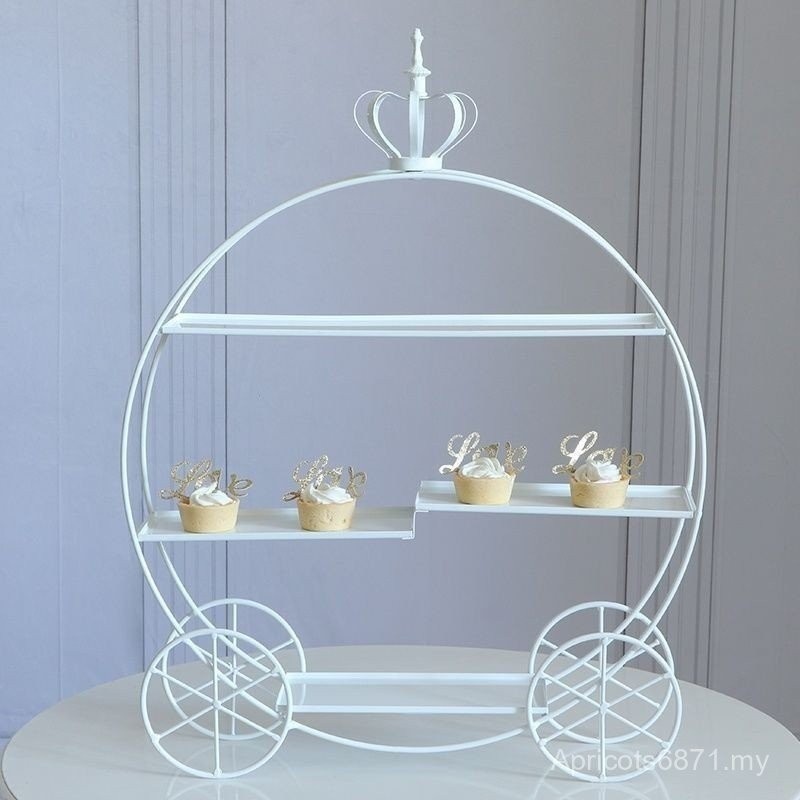 European Style White Dessert Exhibition Display Rack, Wedding ...