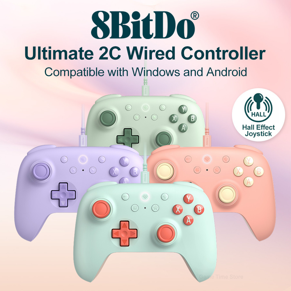 8BitDo Ultimate 2C Wired Controller for PC Android with Hall Effect ...