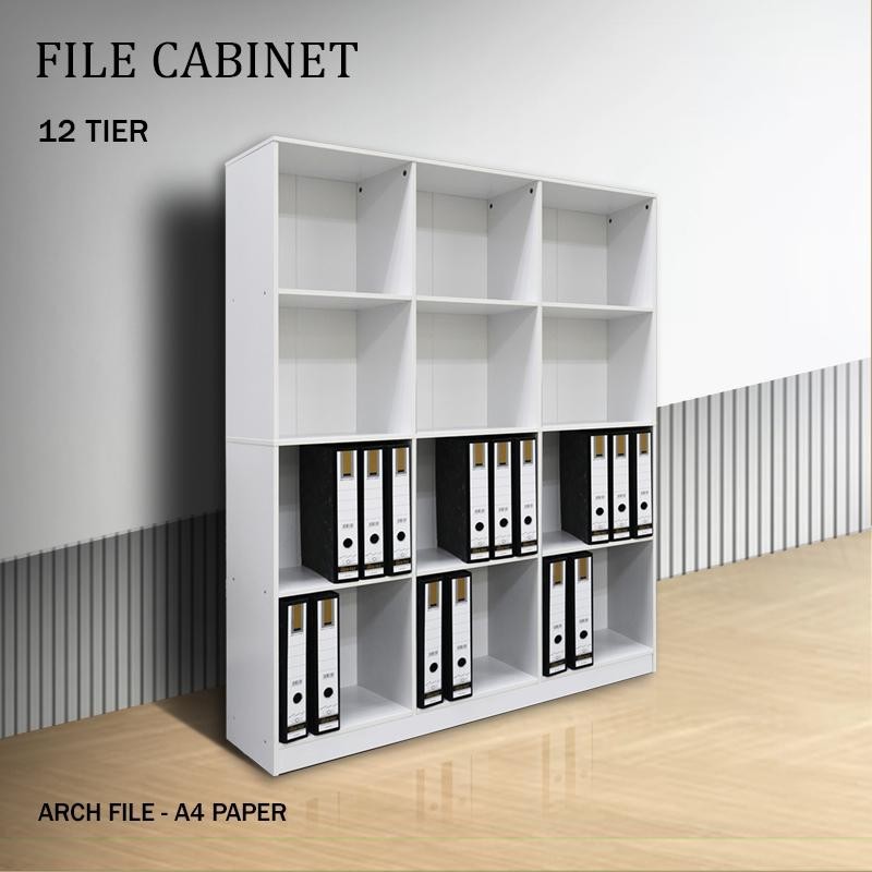 HK Rak Pejabat 12 Tingkat/12 Tier File Cabinet for Office/A4 Bookshelf ...