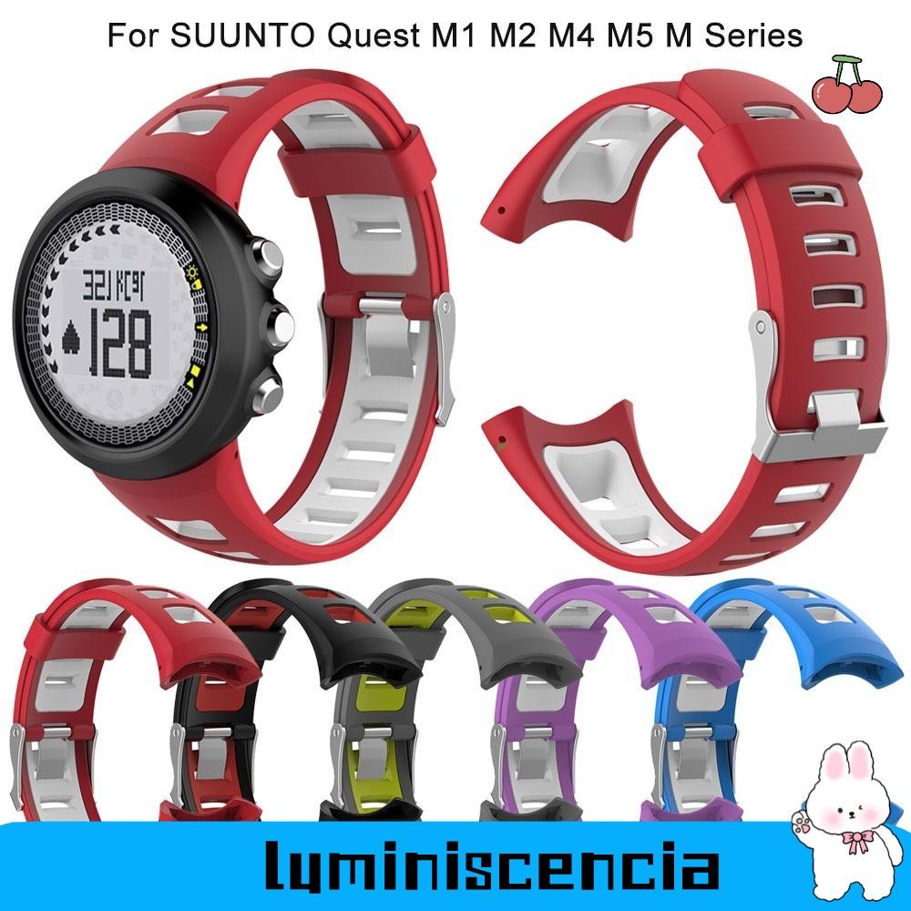LUMINISCENCIA Watch Band Smart Dual Color Watch Strap Watch Silicone Accessories Wristband for SUUNTO Quest M1 M2 M4 M5 M Series Shopee Malaysia