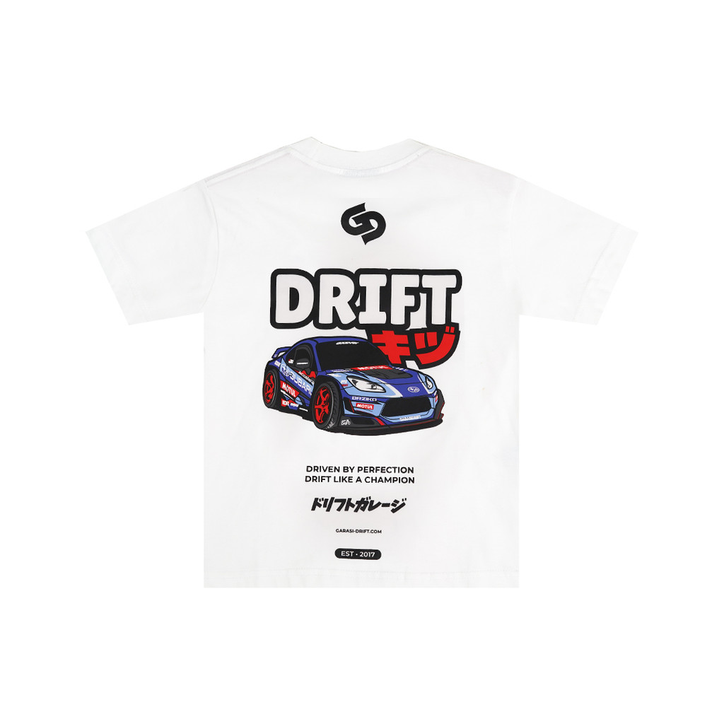 Garage Drift Kids T-Shirt BRZiko White Shopee Malaysia