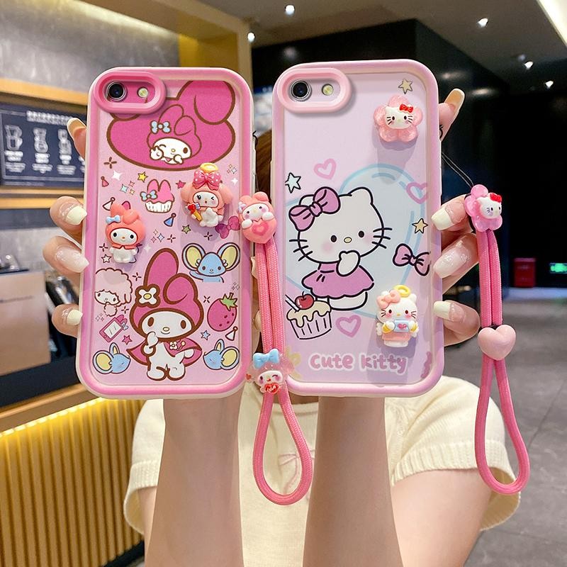 cases suitable for vivo Y81, Y81i, 1808, 1812, 1803, 1808i Silicone soft  cover DIY doll Melody cartoon cute shockproof protective case
