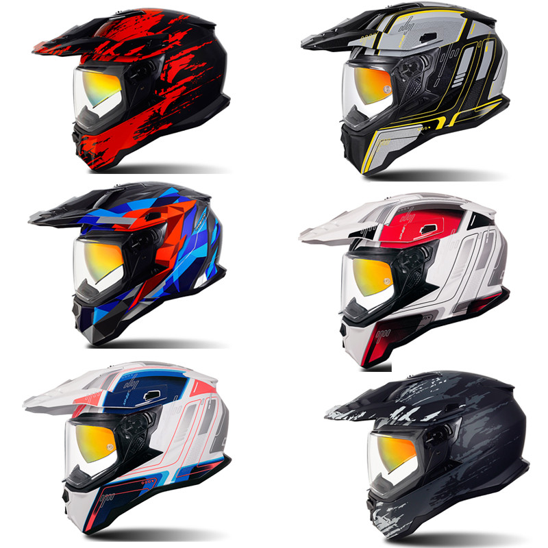 GSB XP-22 off-road rally helmet with dual mirrors | Shopee Malaysia