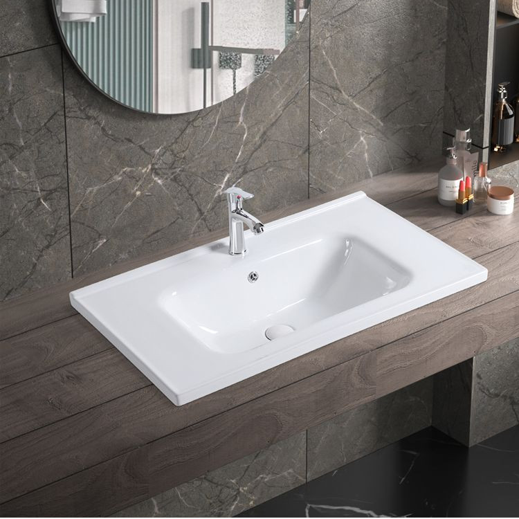 Face Washing Wash Basin Semi-Embedded Counter Basin Table Top ...