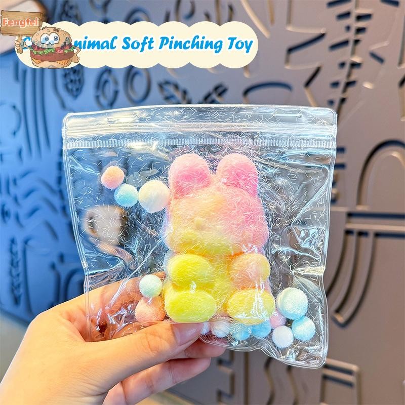 feng Cute Color Cat Claw Squeeze Toy Fidget Toy Rabbit Bear Squishy ...