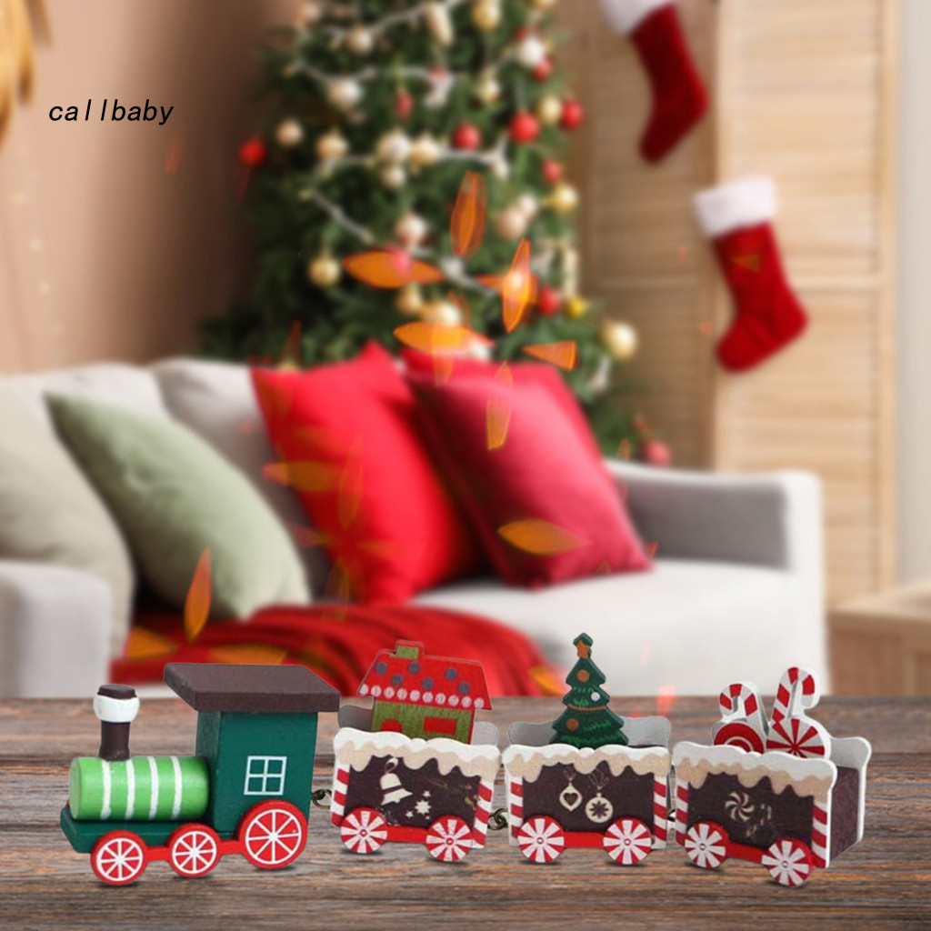 KDCL- Bright Colored Holiday Train Set Festive Christmas Home Decor Diy ...