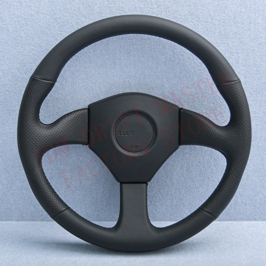 For NISMO JDM Drift Racing Game Steering Wheel Black Leather Sim Racing ...