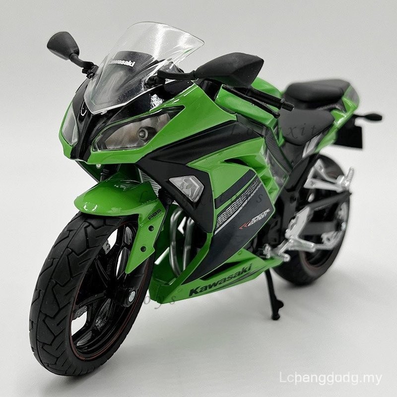 Automaxx 1:12 Diecast Motorcycle Model Toy Kawasaki Ninja Bike Replica ...