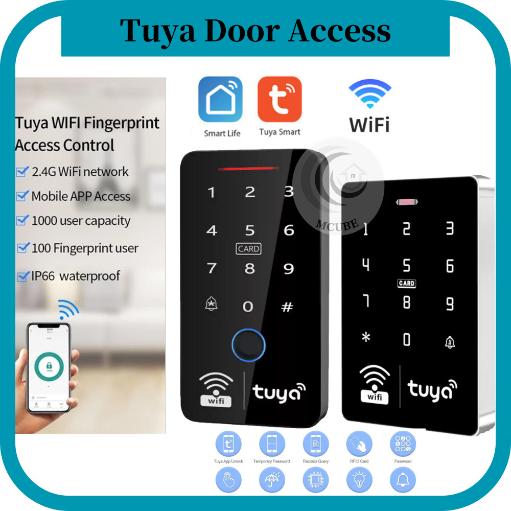 WIFI Tuya SmartLife Door Access Control System Standalone Keypad RFID ...