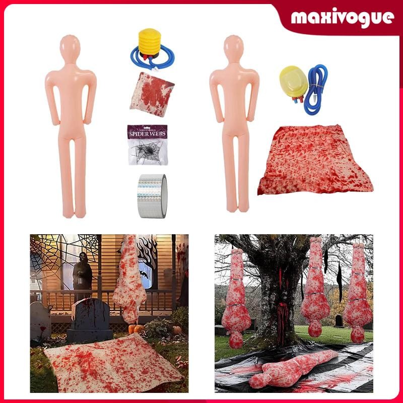 [MaxivogueMY] Inflatable Mannequin Halloween Dead Body Props Spooky ...