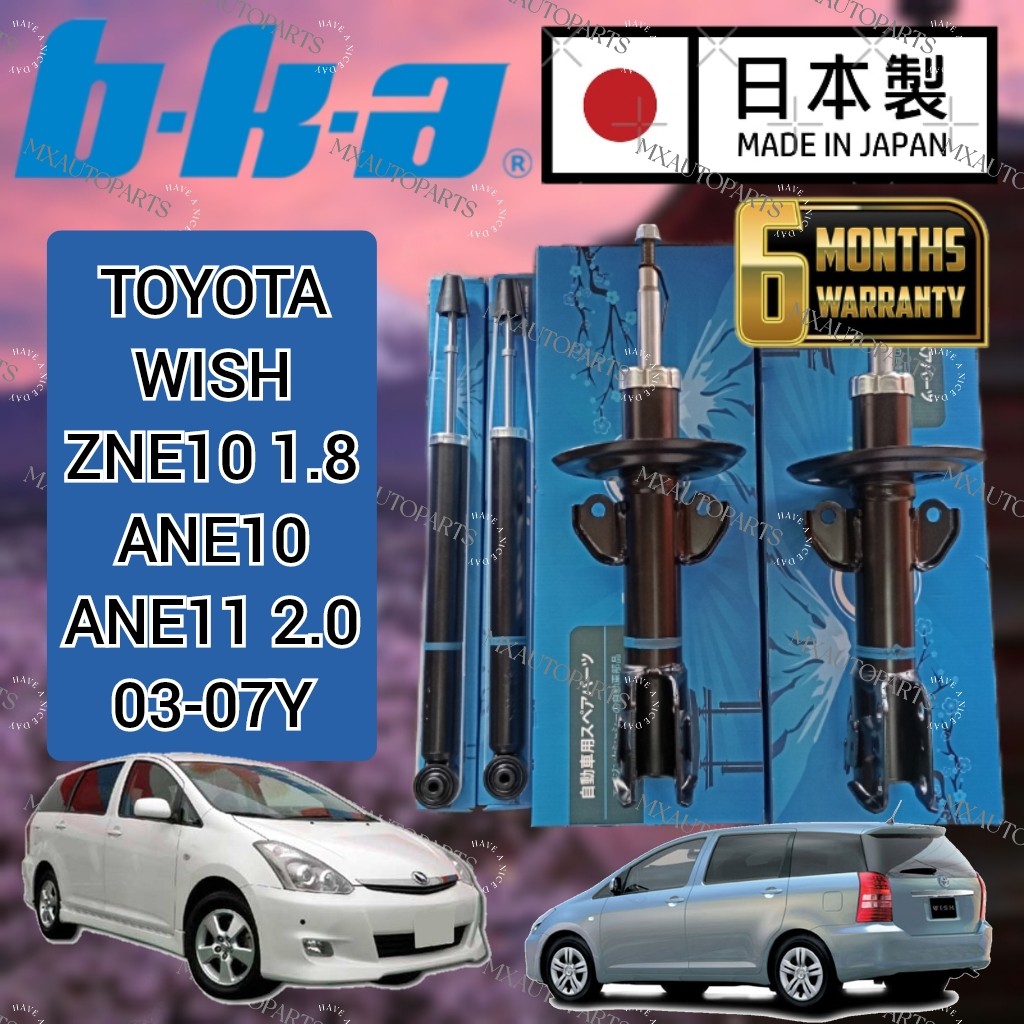 BKA JAPAN ABSORBER TOYOTA WISH LEGEND 1.8 2.0 ZNE10 ANE10 ANE11 SHOCK ...