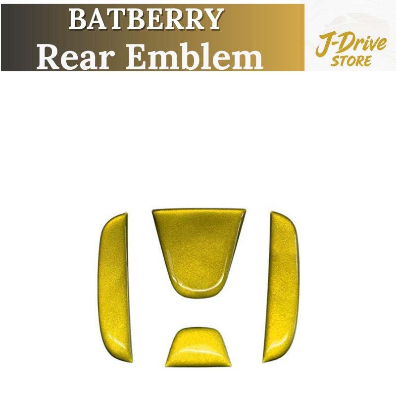 BATBERRY Domed Emblem Honda Metallic Color for N-BOX Custom JF5/JF6 ...