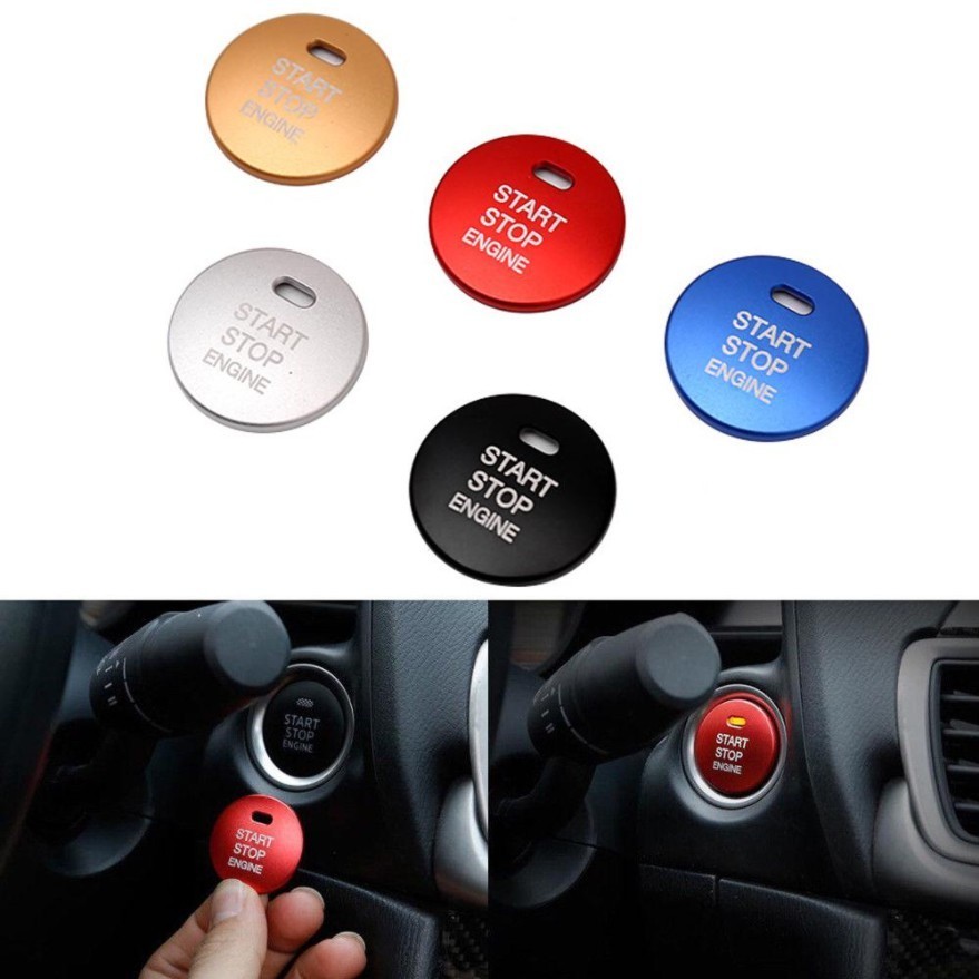 Car Engine Push Start Button Cover Butang On Off Myvi Axia Bezza Alza ...