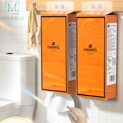 (WITH HOLDER) 4 Ply Cheerful Tissue Hanging Pull Down Type Facial ...