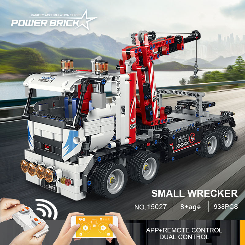 Mould King 15027 Technic Remote Control Tow Truck Building Set | 938 ...