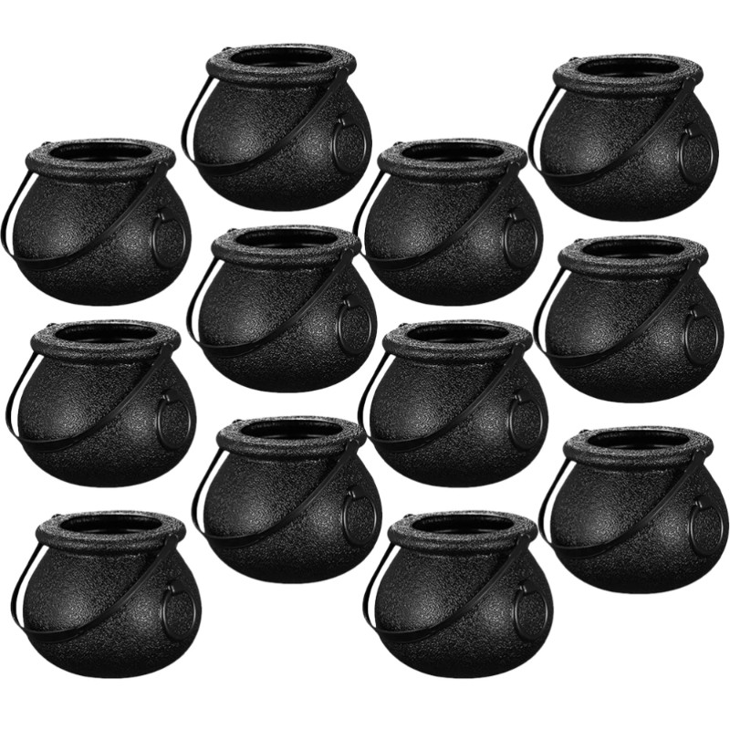 Halloween Candy Buckets Witch Handheld Candy Pot Kids Pumpkin Cauldrons ...