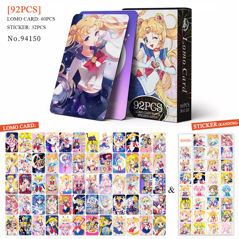 50-92pcs Manga Manhwa Chiikawa Sailor Moon Lotso Laser Holographic Lomo  Cards Butter bear Chibi Maruko-chan Doraemon Photocards Kirby Loopy  Capybara Hologram Postcards | Shopee Malaysia
