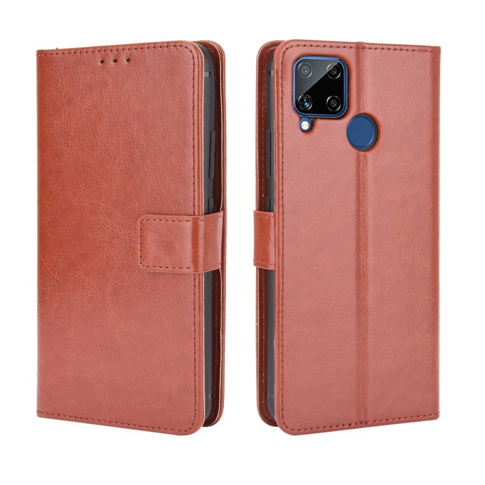 For Realme C15 C12 C25 C25S Case Flip Wallet PU Leather Back Cover