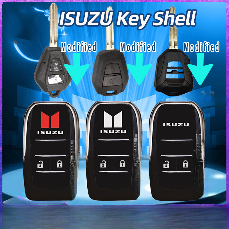 for isuzu dmax mux Modified Flip Key Remote shell replacement cover car ...