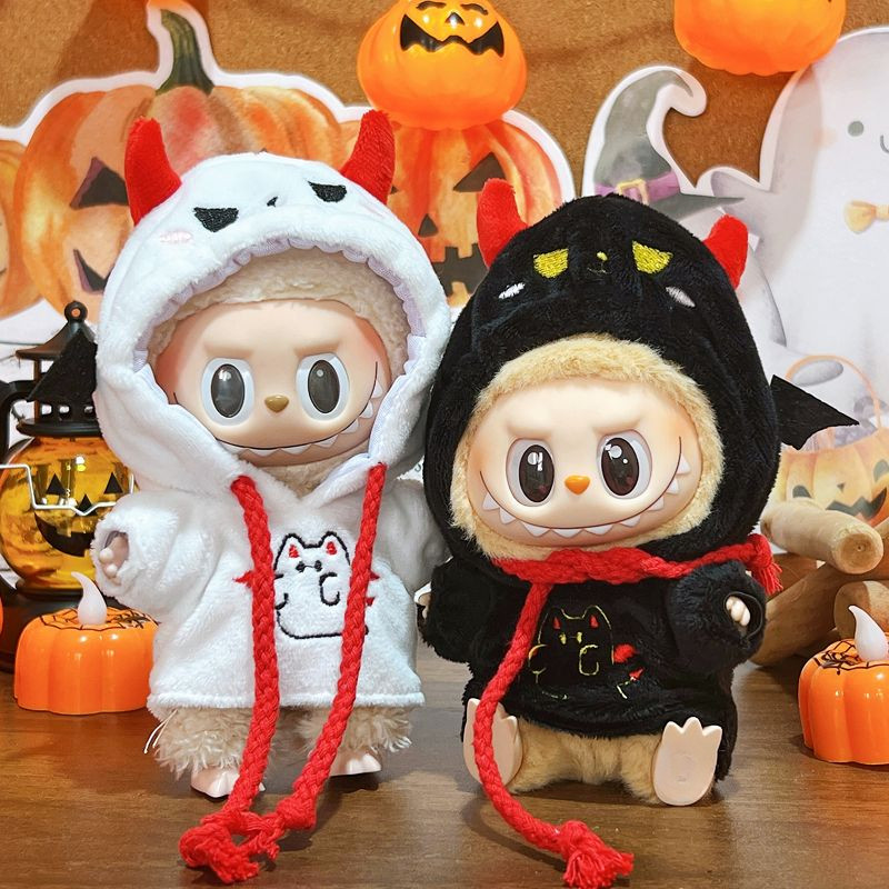 Labubu baby clothes devil sweater halloween doll labubu pendant doll ...