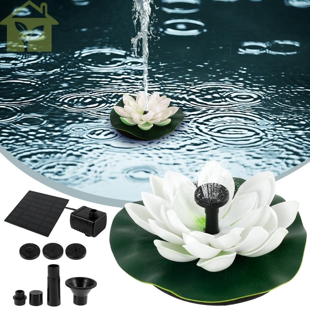 Solar Powered Floating Fountain Water Pump Pond Pool Bird Bath Garden